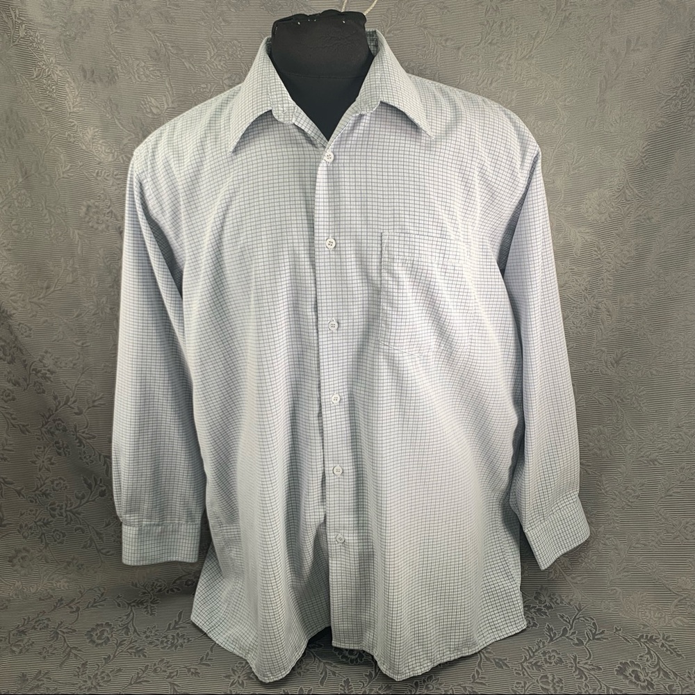 Bertelli Italy Long Sleeve Button Down Poly Blend